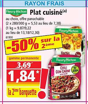 plat cuisiné fleury michon