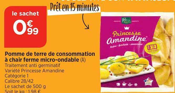 pomme de terre de consommation à chair ferme micro-ondable
