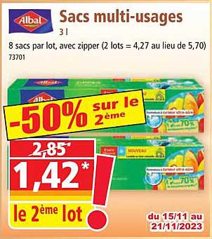 sacs multi-usages albal