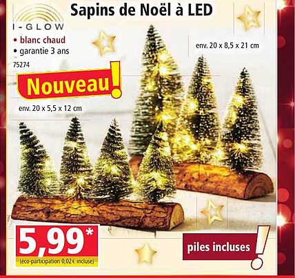 sapins de noël à led i-glow