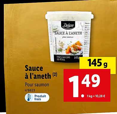 sauce à l'aneth deluxe