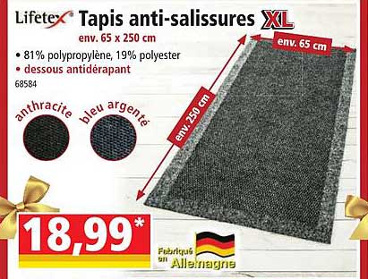 tapis anti-salissures xl lifetex