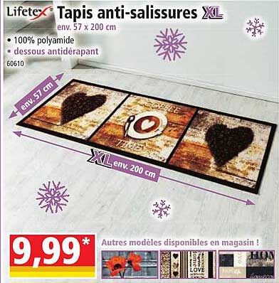 tapis antisalissures xl lifetex