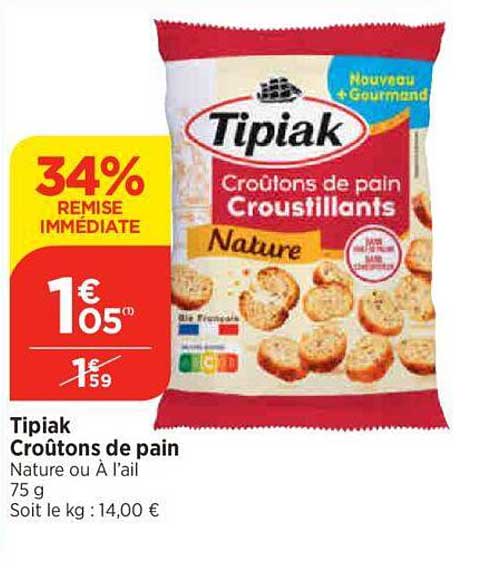 Tipiak Croûtons De Pain