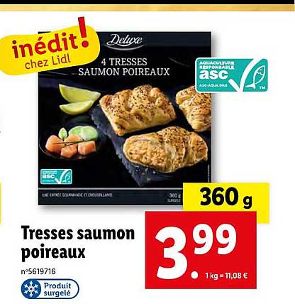 tresses saumon poireaux deluxe