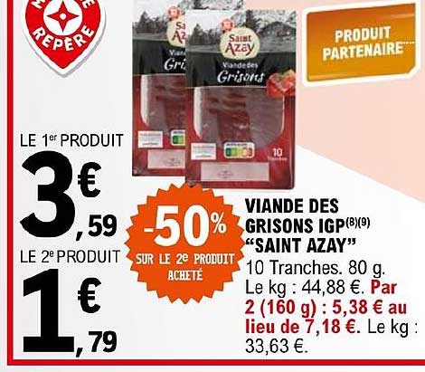 viande des grisons igp "saint azay"