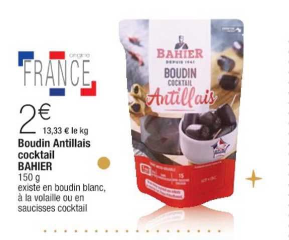 Boudin Antillais Cocktail Bahier