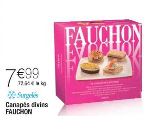 canapés divins fauchon