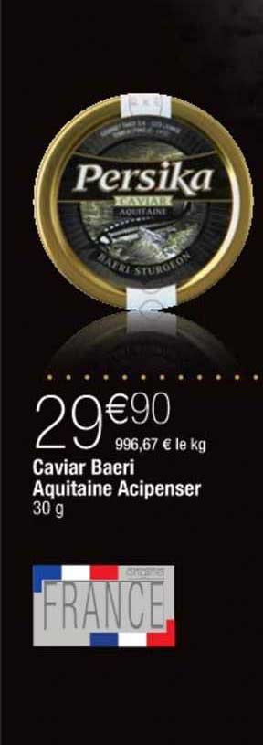 caviar baeri aquitaine acipenser