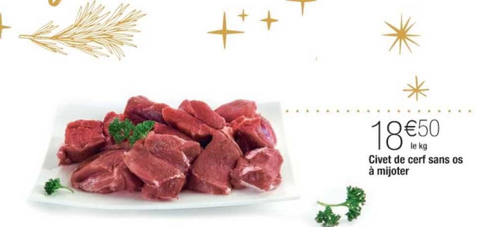 civet de  cerf sans os à mijoter