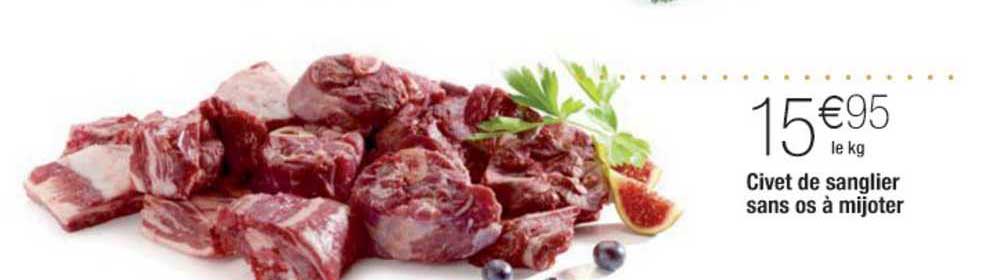 civet de sanglier sans os à mijoter