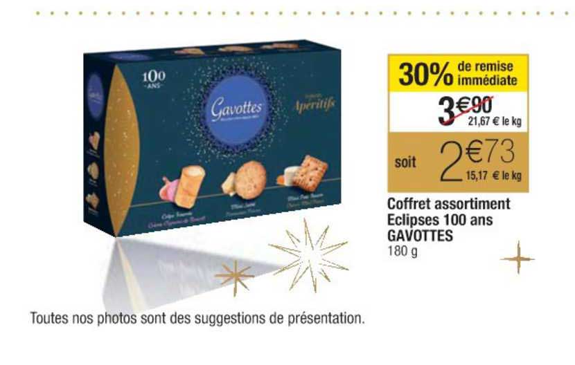 coffret assortiment eclipses 100 ans gavottes