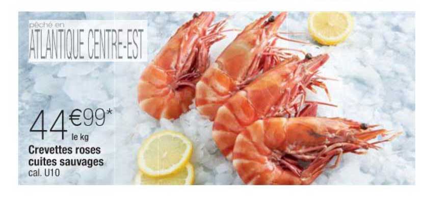 Crevettes Roses Cuites Sauvages