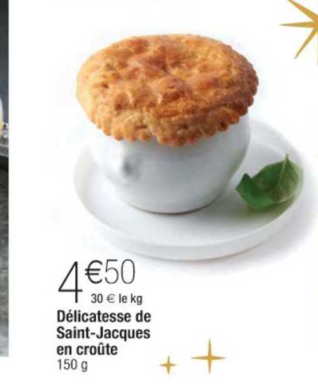 délicatesse de saint jacques en croûte