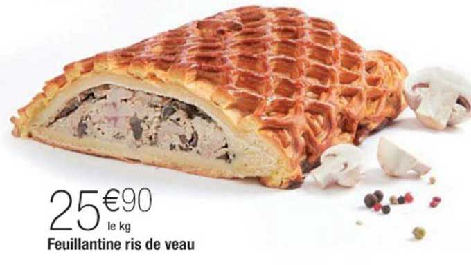 feuillantine ris de veau