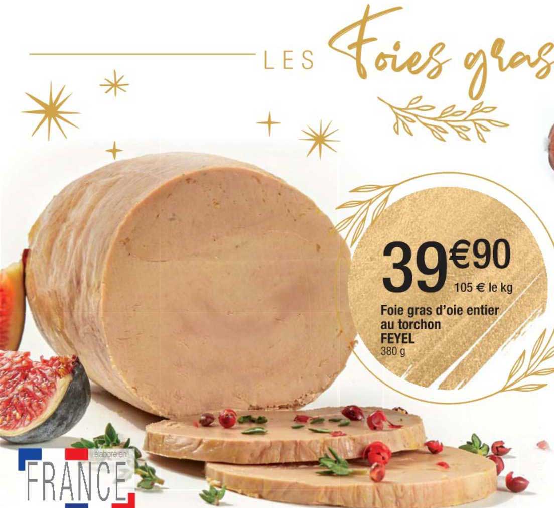 foie gras d'oie entier au torchon feyel