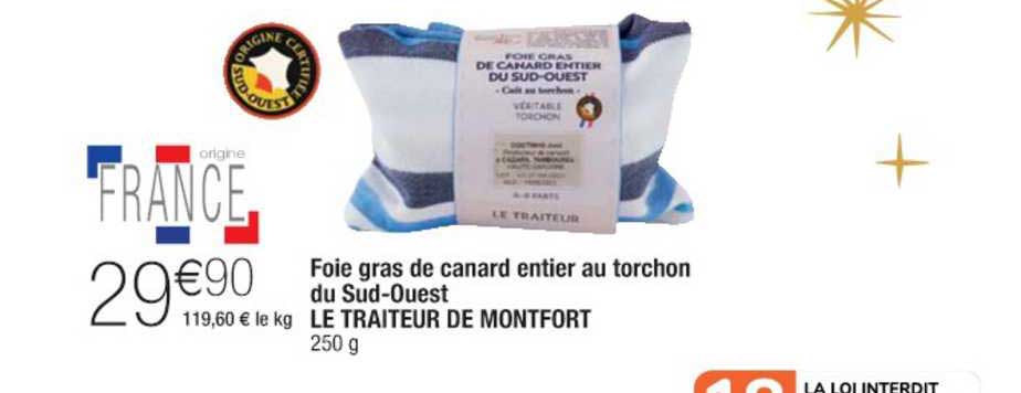 foie gras de canard entier au torchon du sud ouest le traiteur de montfort