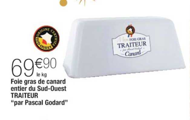 foie gras de canard entier du sud ouest traiteur par pascal godard