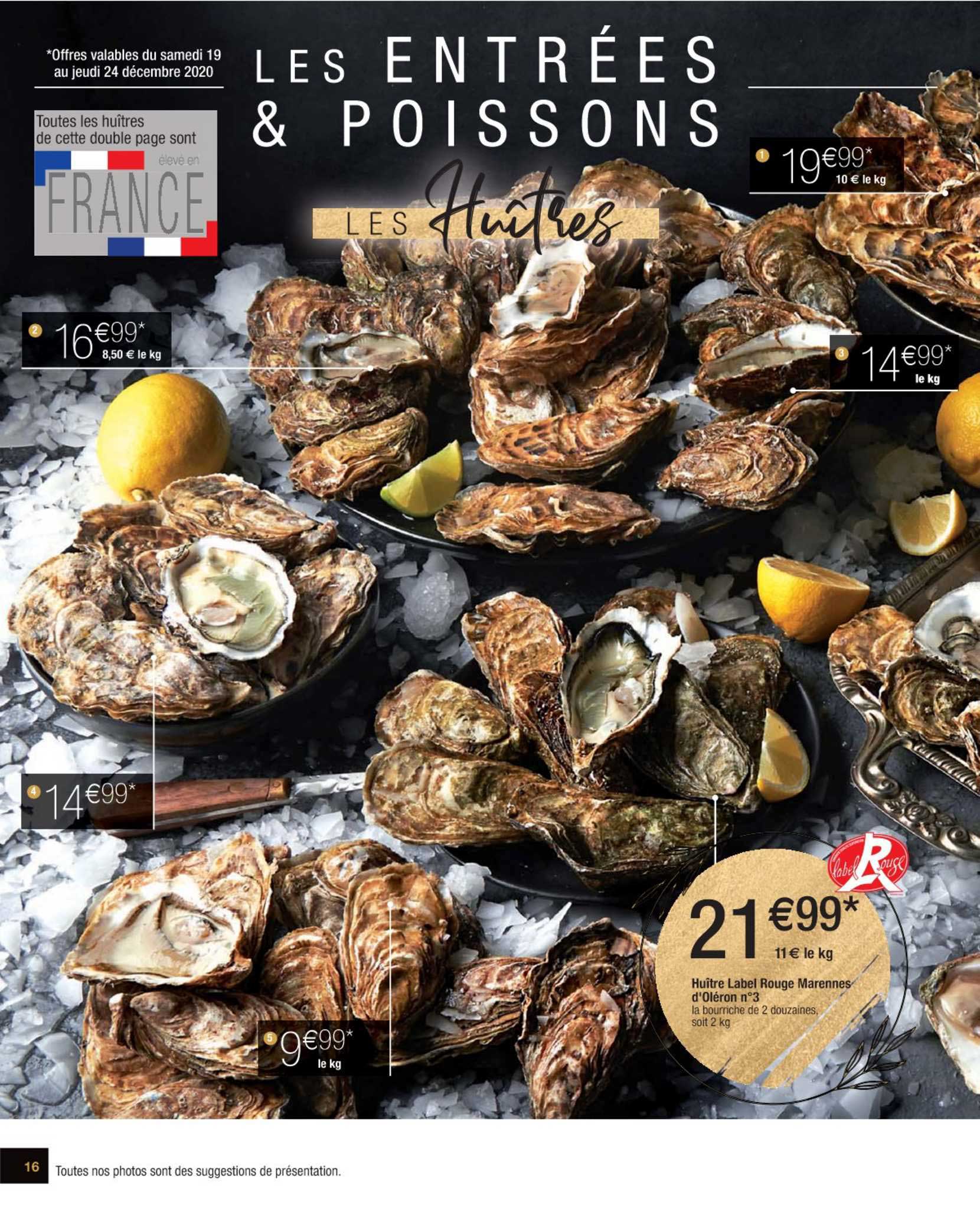 huître label rouge marennes d'oléron n°3