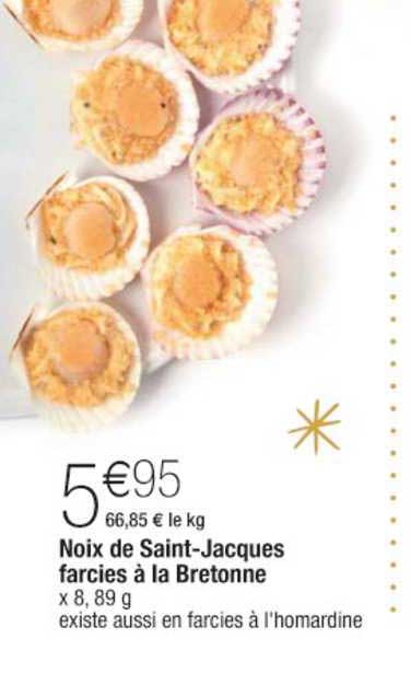 Noix De Saint-jacques Farcies à La Bretonne