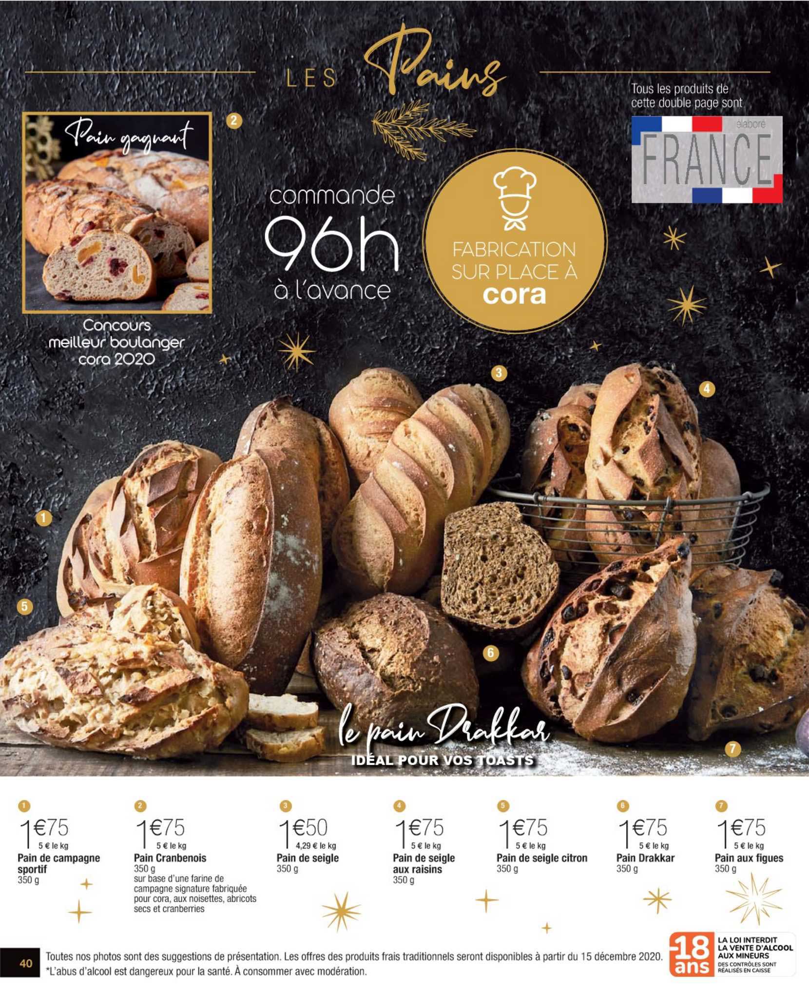 Pain De Campagne Sportif, Pain Crambenois, Pain De Seigle, Pain De Seigle Aux Raisins, Pain De Seigle Aux Citron, Pain Drakkar, Pain Aux Figues