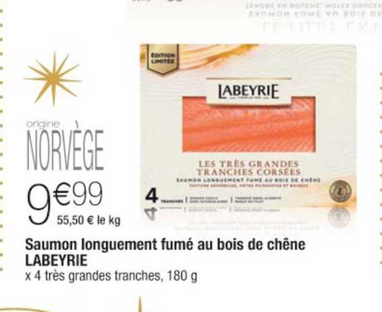 Saumon Longuement Fumé Au Bois De Chêne Labeyrie