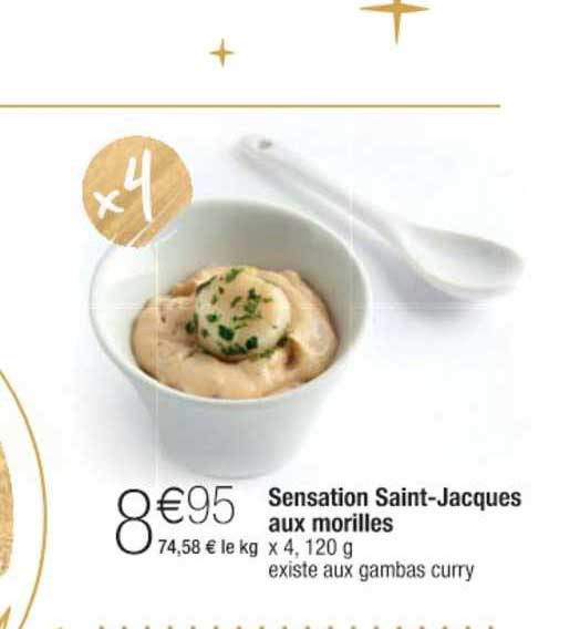 sensation saint-jacques aux morilles