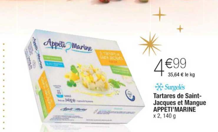 tartares de saint jacques et mangue appeti marine