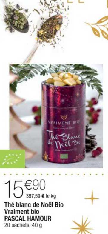 thé blanc de noël bio vraiment bio pascal hamour