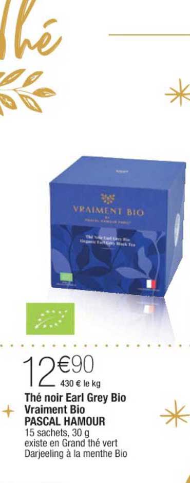 thé noir earl grey bio vraiment bio pascal hamour