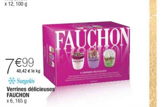 verrines délicieuses fauchon
