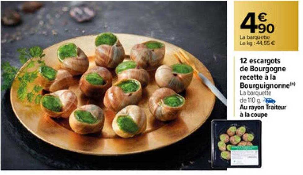 12 escargots de bourgogne recette à la bourguignonne