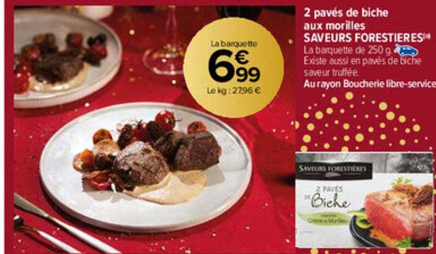 2 Pavés De Biche Aux Morilles Saveurs Forestières