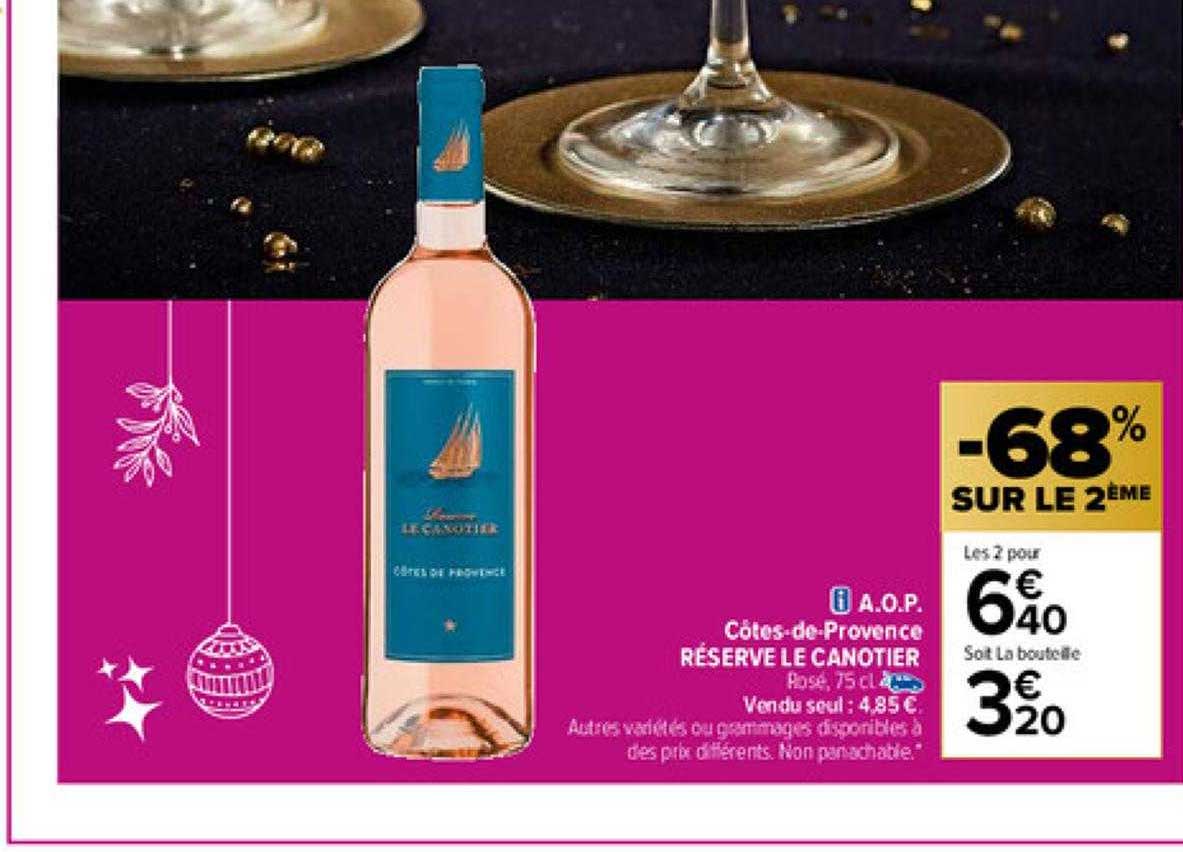 a.o.p. côtes-de-provence réserve le canotier