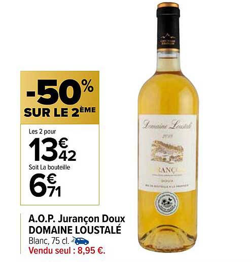 a.o.p. jurançon doux domaine loustalé