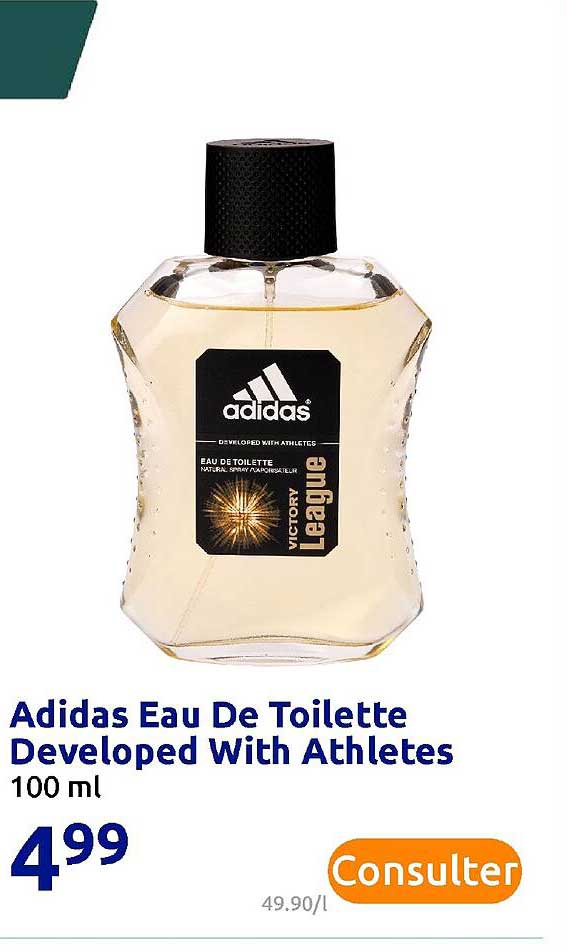adidas eau de toilette developed with athletes