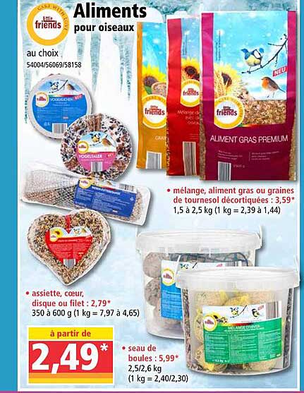aliments pour oiseaux little friends
