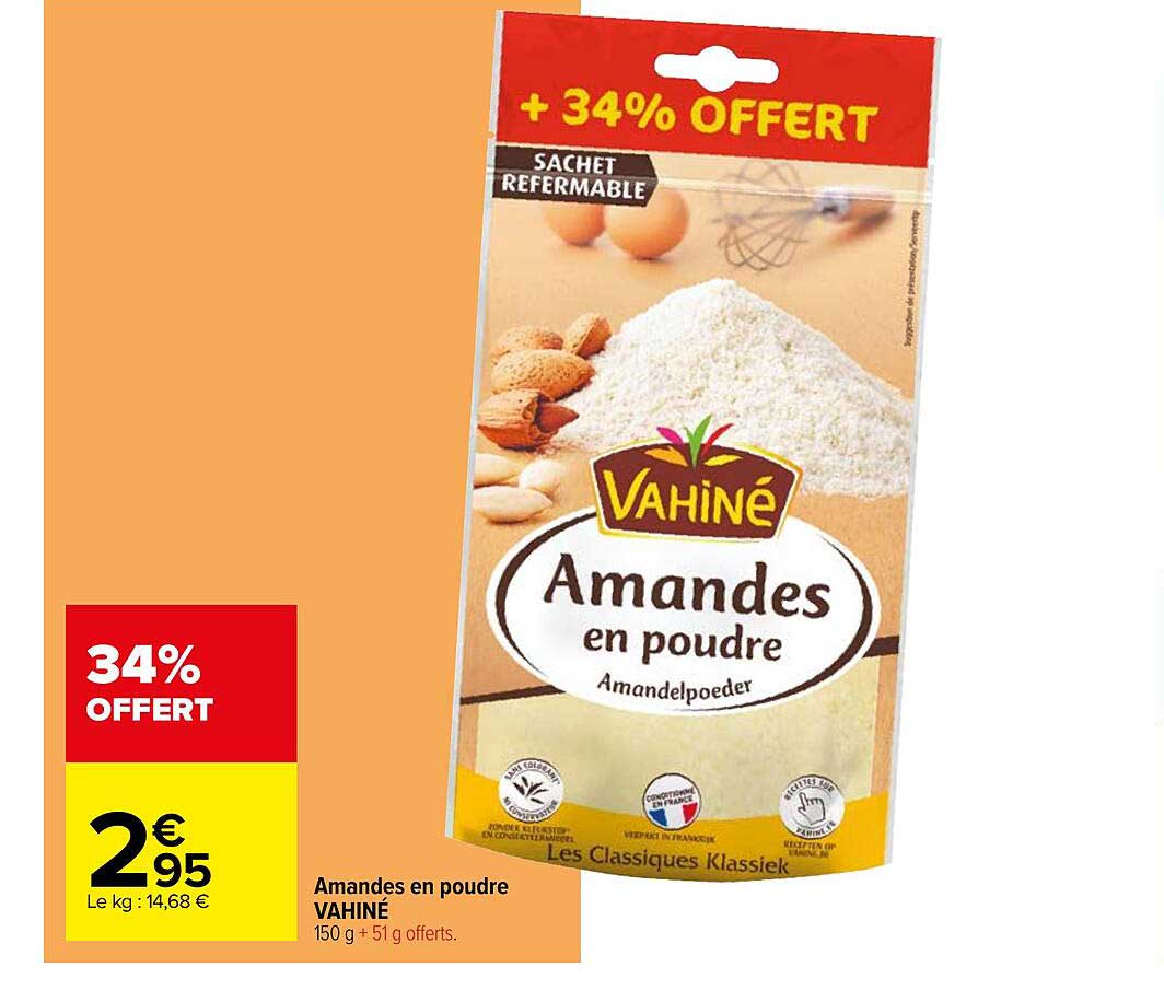 Amandes En Poudre Vahiné