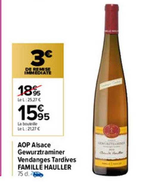 aop alsace gewurztraminer vendanges tardives famille hauller