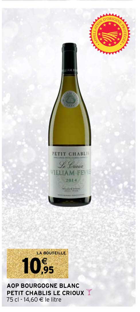 aop bourgogne blanc petit chablis le crioux