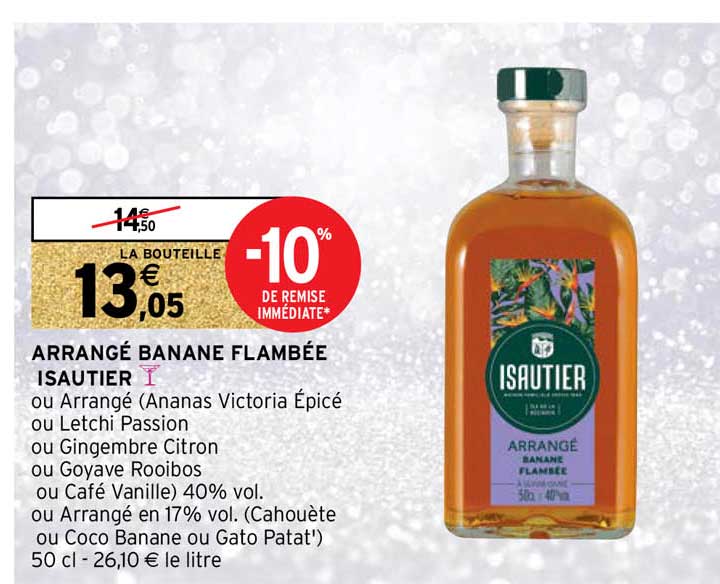 arrangé banane flambée isautier