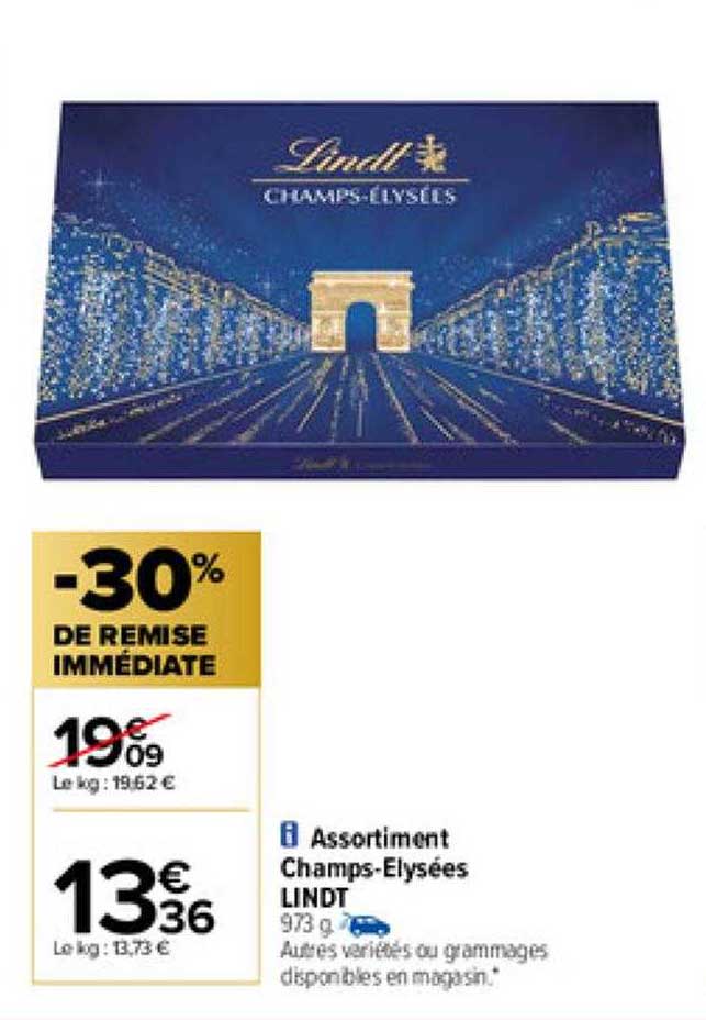 assortiment champs-élysées lindt