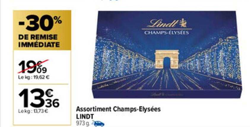 assortiment champs-élysées lindt