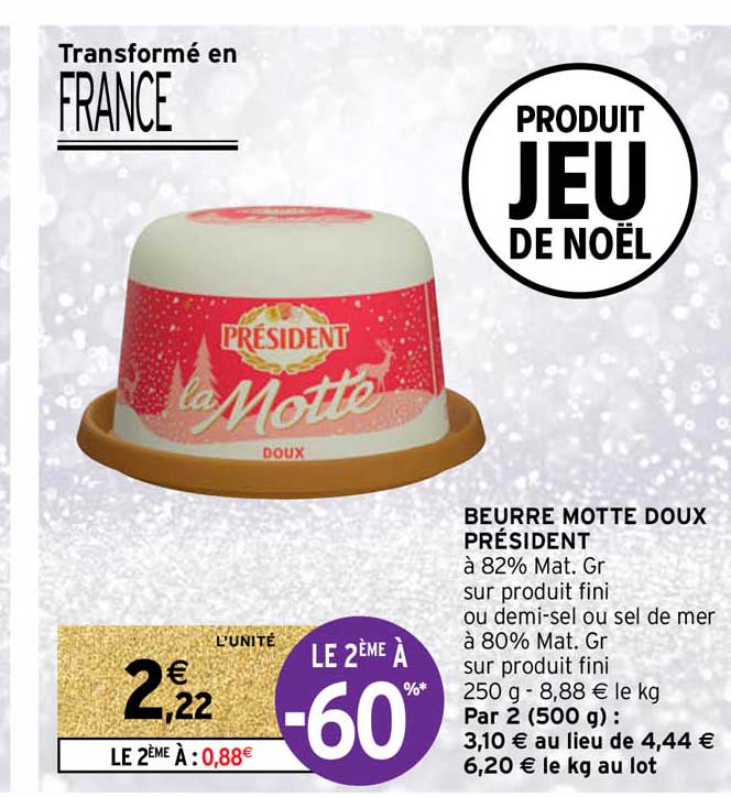 beurre motte doux président