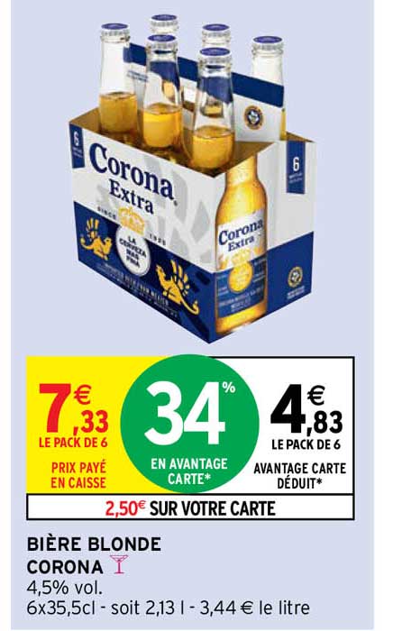 Bière Blonde Corona