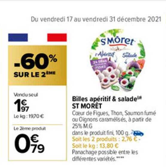 billes apéritif & salade st morêt