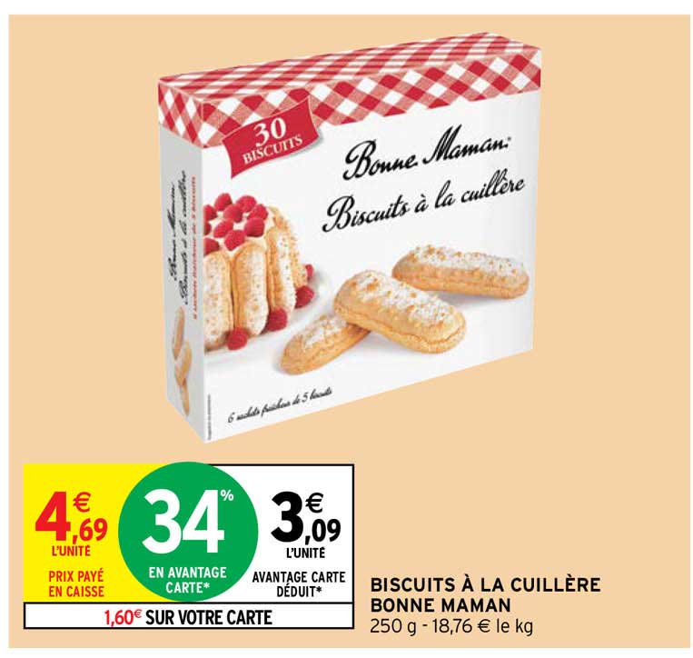 biscuits à la cuillère bonne maman