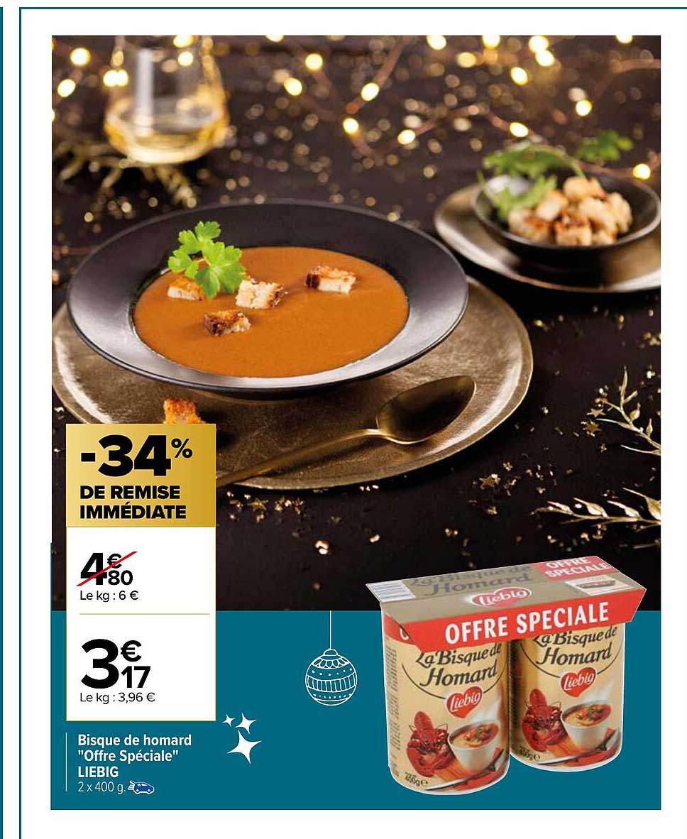 bisque de homard "offre spéciale" liebig