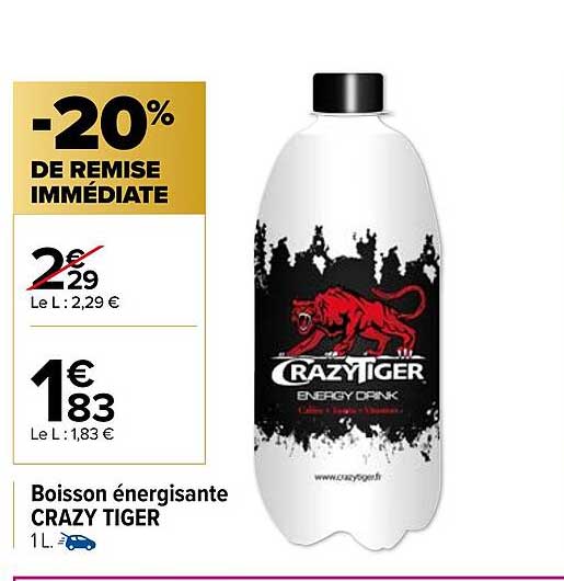 boisson énergisante crazy tiger