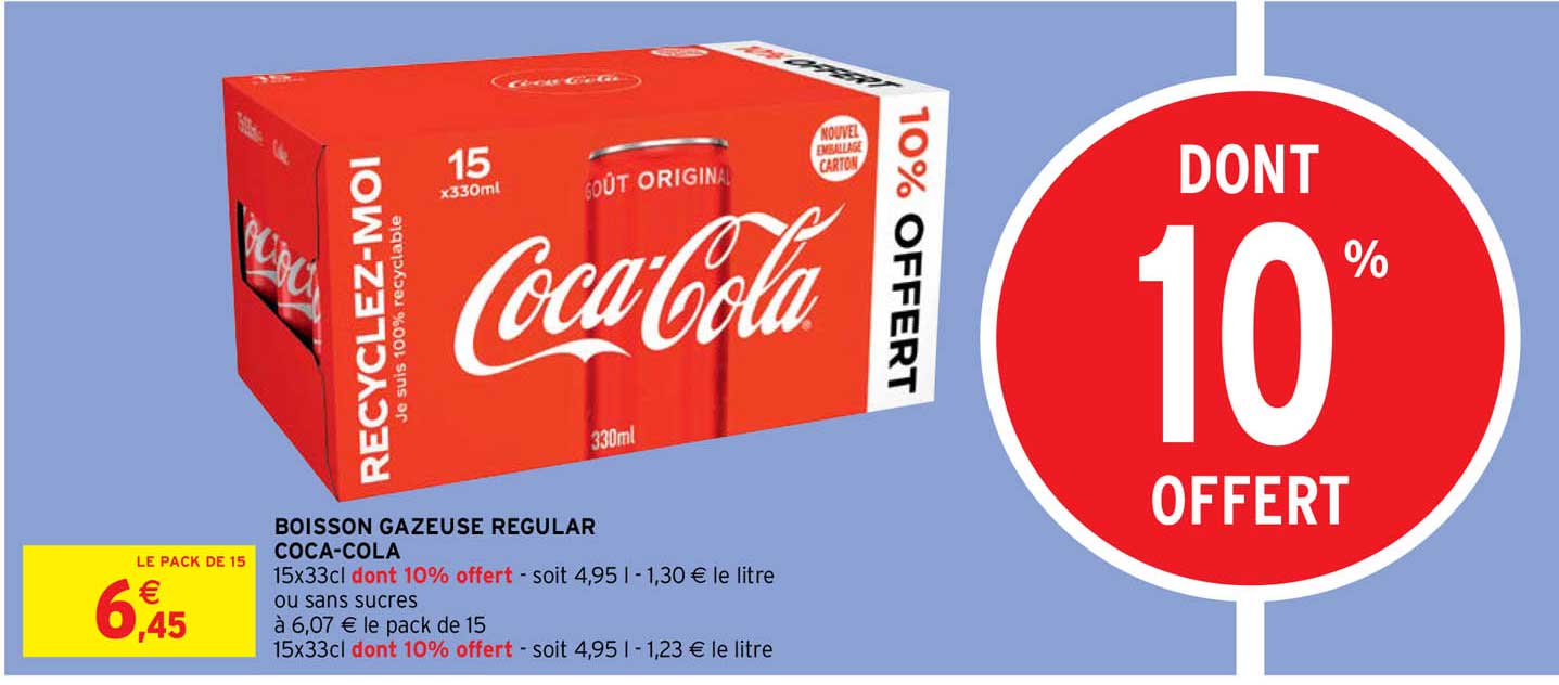 boisson gazeuse regular coca-cola